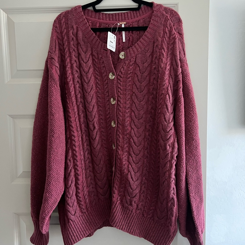 Free People Cable Knit Sweater